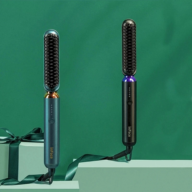 Xiaomi Official Store Inface Straight Hair Comb and Curling Iron Dual-use Negative Ion Does Not Hurt The Hair Splint Temperature 
Xiaomi Official Store Inface Straight Hair Comb and Curling Iron Dual-use Negative Ion Does Not Hurt The Hair Splint Temperature