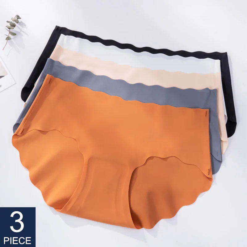 3Pcs/Set Seamless Underwear Silk Women Solid Panties Lingerie Invisible Intimates Sexy Comfortable Female Underpants Briefs
3Pcs/Set Seamless Underwear Silk Women Solid Panties Lingerie Invisible Intimates Sexy Comfortable Female Underpants Briefs