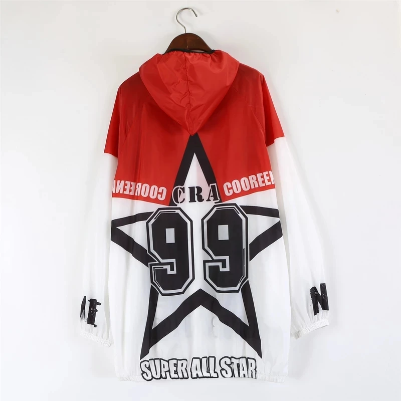 2021 Summer Women Light Windbreaker Long Sleeve Hooded Coat Star Print Thin Zipper Cape
2021 Summer Women Light Windbreaker Long Sleeve Hooded Coat Star Print Thin Zipper Cape