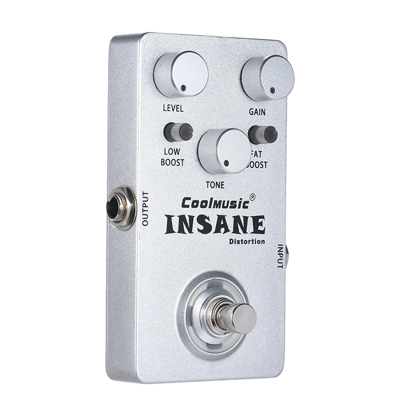Coolmusic C-DI01 Insane Distortion Pedal Guitar Effects Pedal Bass Pedal Full Metal Shell
Coolmusic C-DI01 Insane Distortion Pedal Guitar Effects Pedal Bass Pedal Full Metal Shell