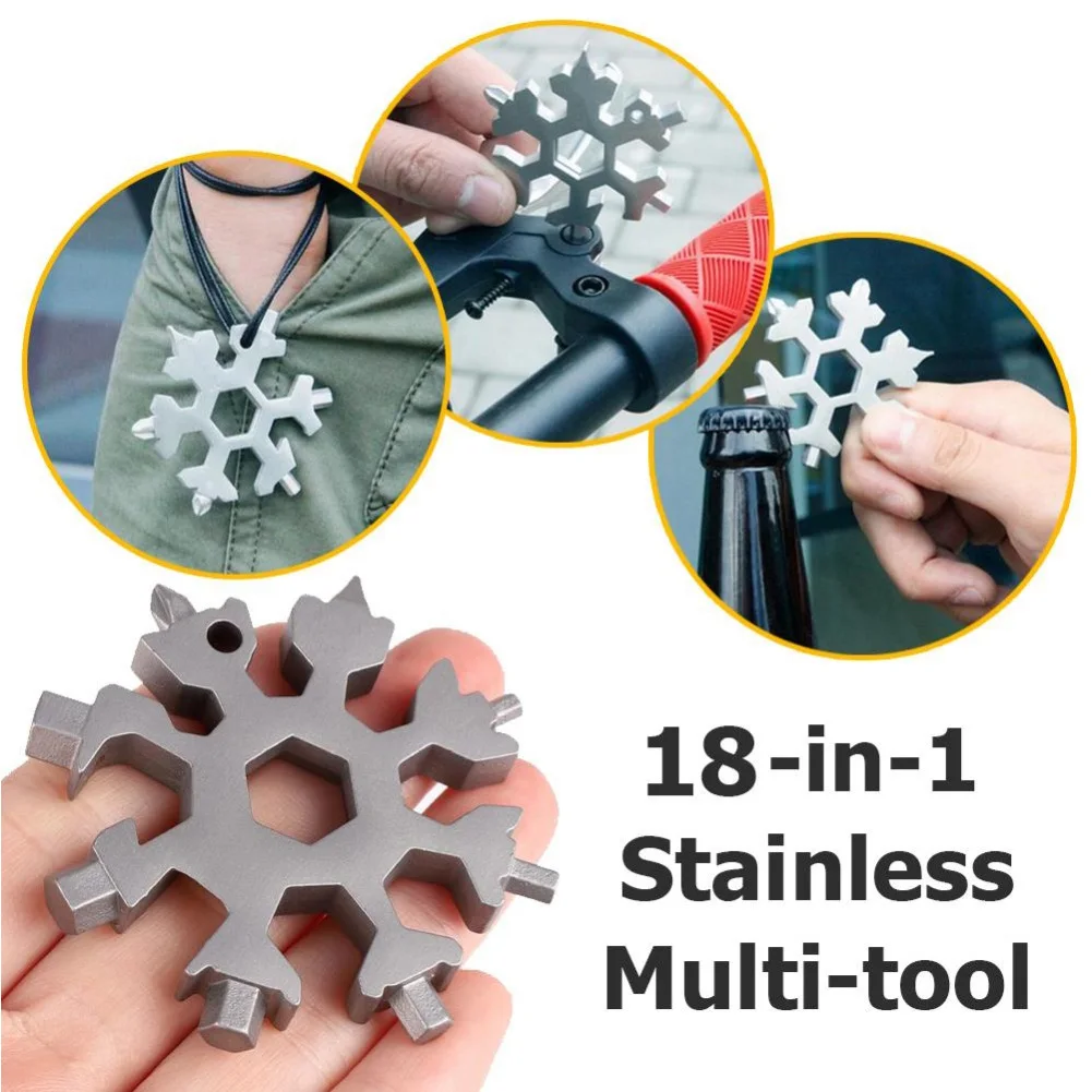 18 In 1 Snowflake Tool Card Combination Multifunctional Snowflake Screwdriver Snowflake Wrench Tool Keychain Camp Survive Tool
18 In 1 Snowflake Tool Card Combination Multifunctional Snowflake Screwdriver Snowflake Wrench Tool Keychain Camp Survive Tool