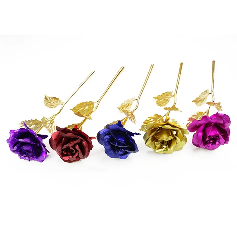 Artificial Eternal Rose Creative Romantic Valentine's Day Rose Flowers 24K Foil Gold Rose with Base Party Home Decor Flowers
Artificial Eternal Rose Creative Romantic Valentine's Day Rose Flowers 24K Foil Gold Rose with Base Party Home Decor Flowers