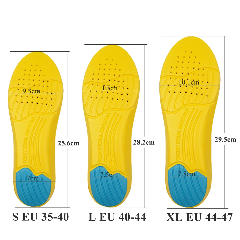 Plus size Memory Foam Sport Insoles Inserts Breathable Absorption Pads Cushion Orthopedic Insoles Foot Care size 35-47
Plus size Memory Foam Sport Insoles Inserts Breathable Absorption Pads Cushion Orthopedic Insoles Foot Care size 35-47