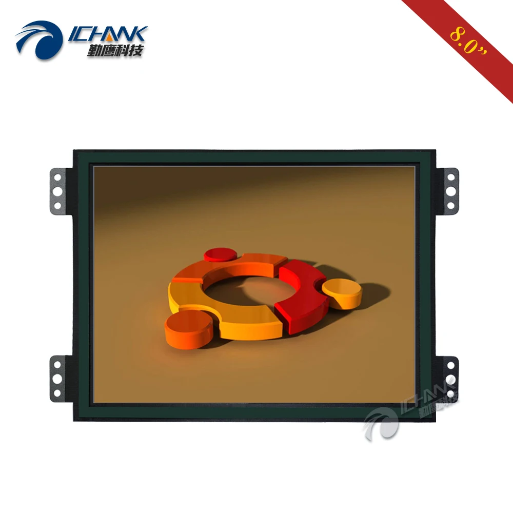 8" inch Monitor 1024x768 HDMI-in USB Open Embedded Frame Support Linux Ubuntu Raspbian Debian Touch Screen Display ZK080TC-LRL2
8" inch Monitor 1024x768 HDMI-in USB Open Embedded Frame Support Linux Ubuntu Raspbian Debian Touch Screen Display ZK080TC-LRL2