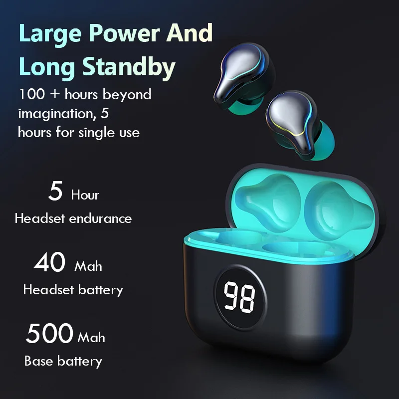TWS Stereo Bluetooth Headset Digital Display Bluetooth Headset Power Display Touch 5.0 Digital Display With Power Bank F9 Sports
TWS Stereo Bluetooth Headset Digital Display Bluetooth Headset Power Display Touch 5.0 Digital Display With Power Bank F9 Sports