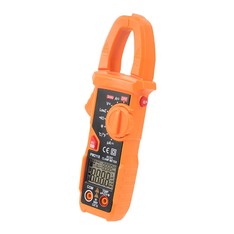 600A True RMS Digital Clamp Meter, AC DC Resistance Capacitance Frequency Temperature Clamp Multimeter
600A True RMS Digital Clamp Meter, AC DC Resistance Capacitance Frequency Temperature Clamp Multimeter