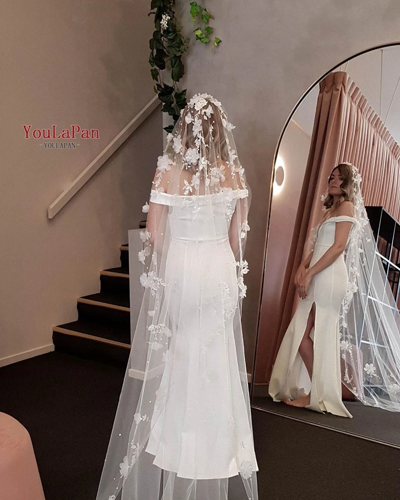 Свадебная фата YouLaPan V52 собор 3 м * 3 м 3D Цветы Цветочная свадебная фата с жемчугом свадебная фата для невесты 
Свадебная фата YouLaPan V52 собор 3 м * 3 м 3D Цветы Цветочная свадебная фата с жемчугом свадебная фата для невесты