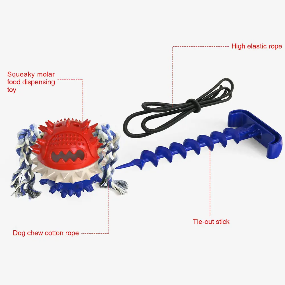 Dog Toys Pet Puppy Interactive Suction Cup Push TPR Ball Toys Elastic Ropes Dog Tooth Cleaning Chewing Tooth Cleaning Supplies
Dog Toys Pet Puppy Interactive Suction Cup Push TPR Ball Toys Elastic Ropes Dog Tooth Cleaning Chewing Tooth Cleaning Supplies