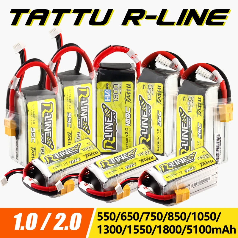 Gens Ace татту R Line 1 0 2 LiPo Перезаряжаемые Батарея 550/650/750/850/1050/1300/1550/1800 мА/ч 95C 3S 4S 6S для RC