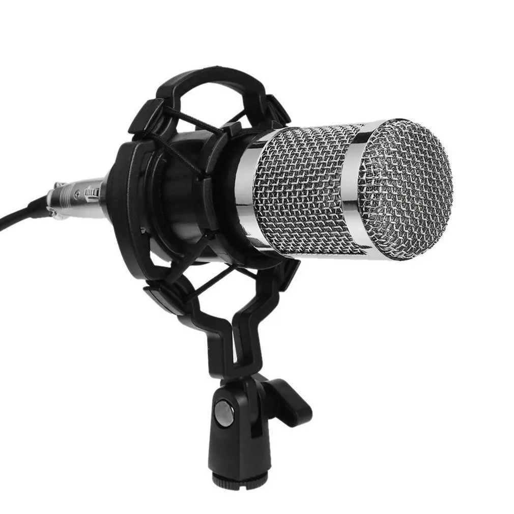 

Динамический конденсаторный микрофон BM800, звукозаписывающий микрофон для звукозаписи с амортизирующим креплением для трансляций, пения KTV