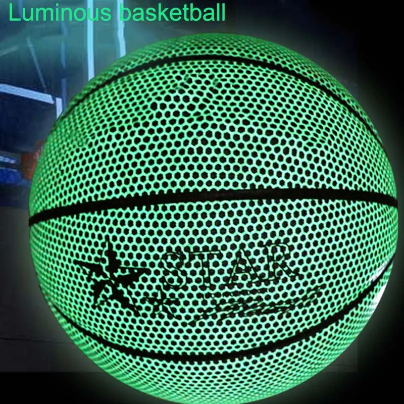 Hot Glowing Basketball Night Luminous Fluorescent Basketball for Training Match MVI-ing
Hot Glowing Basketball Night Luminous Fluorescent Basketball for Training Match MVI-ing