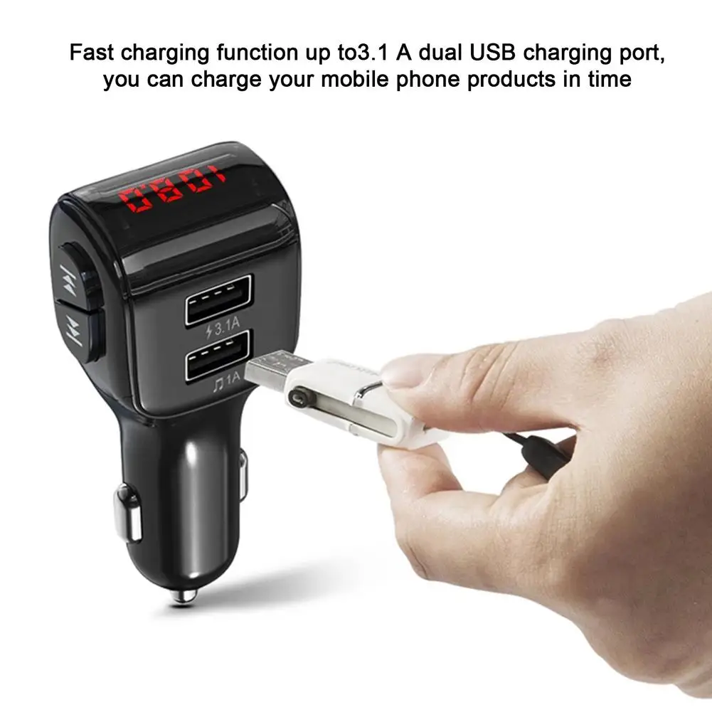 QC 3.0 Dual USB Fast Charger Car Bluetooth FM Transmitter Wireless Stereo Music MP3 Player Handsfree Calling Adapter
QC 3.0 Dual USB Fast Charger Car Bluetooth FM Transmitter Wireless Stereo Music MP3 Player Handsfree Calling Adapter