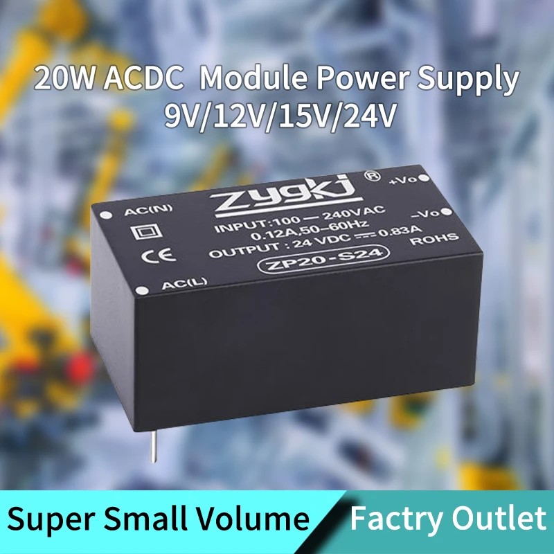 ZYG 20W ACDC 12V Power Supply Unit Power Supply 24V ACDC Step-down Module Voltage Regulator Power Adapter Transformer 220Vto12V
ZYG 20W ACDC 12V Power Supply Unit Power Supply 24V ACDC Step-down Module Voltage Regulator Power Adapter Transformer 220Vto12V