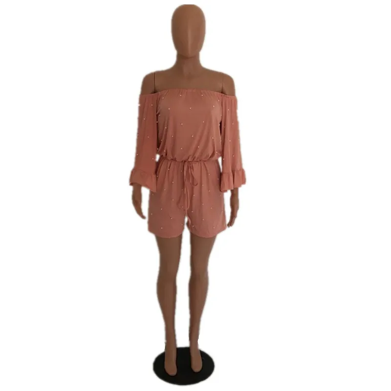 Sexy One Shoulder European and American Women's Wear Pearl Inlaid Loose Size One-piece 2021 Women's Temperament One-piece Pants
Sexy One Shoulder European and American Women's Wear Pearl Inlaid Loose Size One-piece 2021 Women's Temperament One-piece Pants