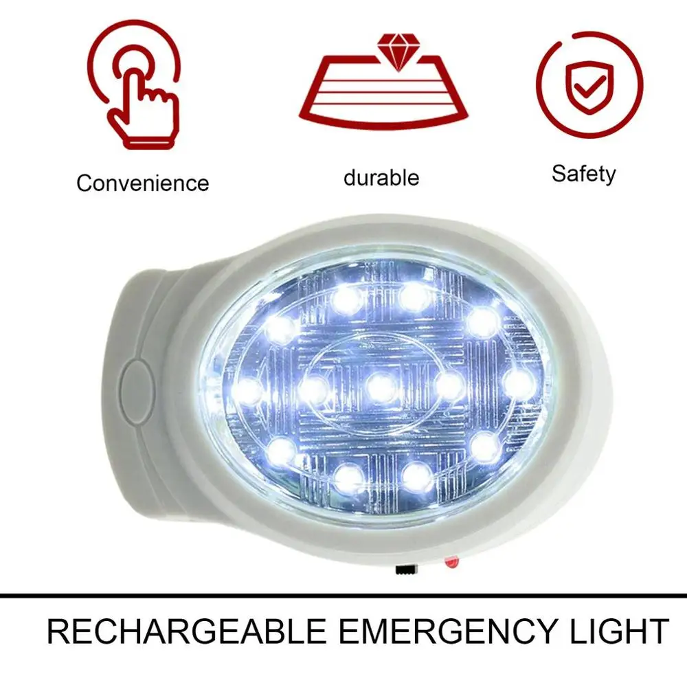 2W 13 LED Rechargeable Home Emergency Light Automatic Power Failure Outage Lamp Bulb Night Light 110-240V US Plug
2W 13 LED Rechargeable Home Emergency Light Automatic Power Failure Outage Lamp Bulb Night Light 110-240V US Plug
