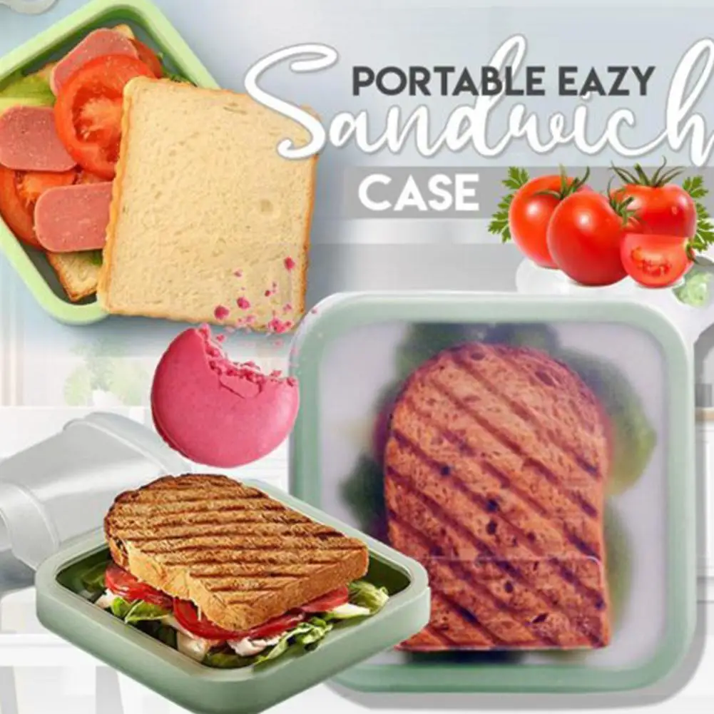 2021Hot Portable Reusable Silicone Sandwich Case Lunch Box Soft Tools School To Kitchen Carry Toast For Office Picnic Box E D1Z5
2021Hot Portable Reusable Silicone Sandwich Case Lunch Box Soft Tools School To Kitchen Carry Toast For Office Picnic Box E D1Z5