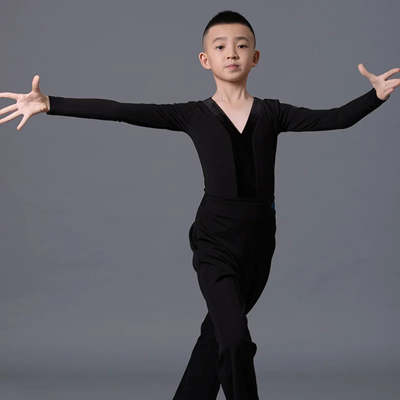 Latin Dance Boys Practice Clothing Autumn Winter Body Clothing Children Dance Grade Test Clothing Competition Training Clothing
Latin Dance Boys Practice Clothing Autumn Winter Body Clothing Children Dance Grade Test Clothing Competition Training Clothing