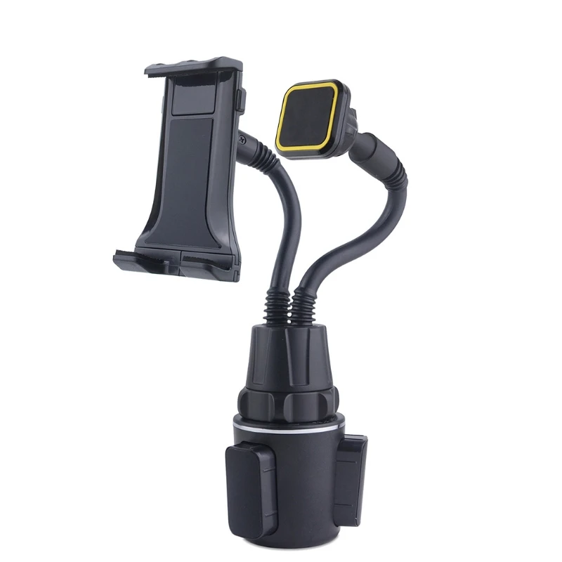 

Universal 2in1 Gooseneck Car Cup Tablet Cradle + Magnetic Phone Holder Mount for 4-13" Phone Tablet Smartphones