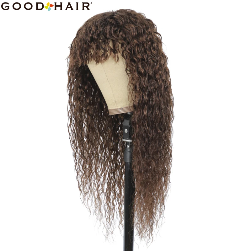 Water Wave Medium Brown Human Hair Wigs Long Inch Fringe Wig Cheap Brazilian Non-Remy Human Hair Wigs With Bangs GOOD HAIR
Water Wave Medium Brown Human Hair Wigs Long Inch Fringe Wig Cheap Brazilian Non-Remy Human Hair Wigs With Bangs GOOD HAIR