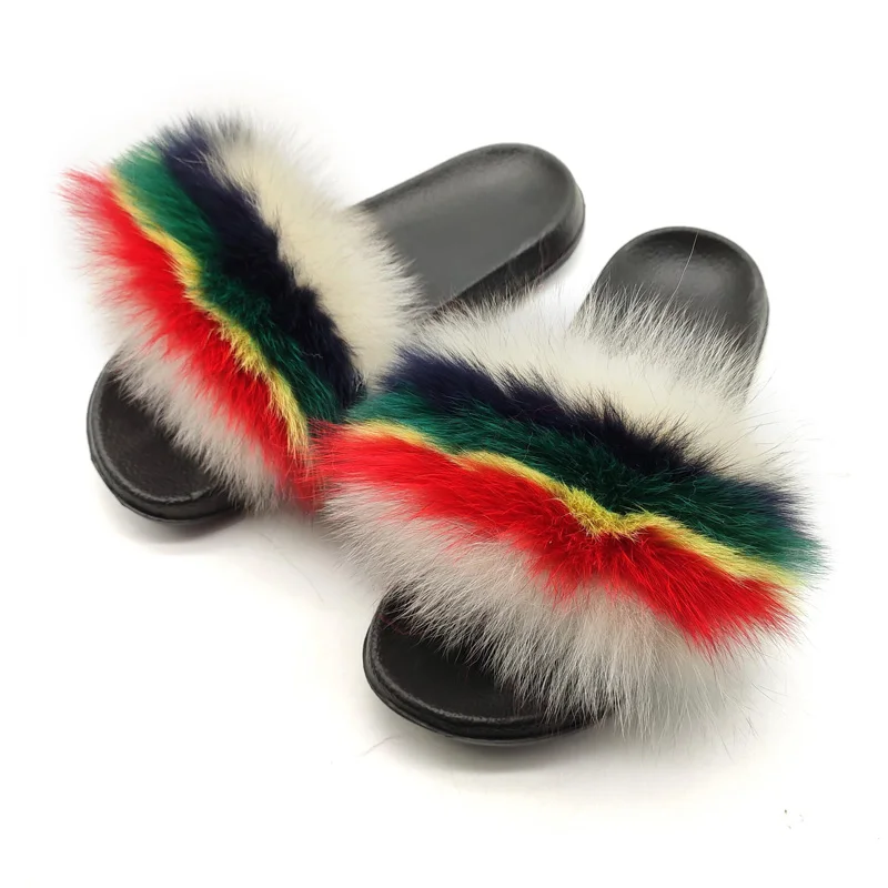 Fur Slippers Women Real Fox Hair Slides Home Furry Flat Sandals Female Cute Fluffy House Shoes Ladies Brand Luxury 2020
Fur Slippers Women Real Fox Hair Slides Home Furry Flat Sandals Female Cute Fluffy House Shoes Ladies Brand Luxury 2020