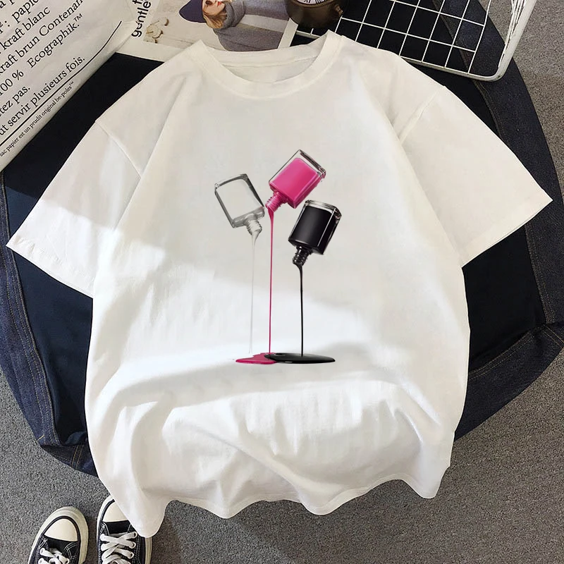 Cute Printed Top Female Harajuku Graphic T Shirt O-Neck Aesthetics TShirt Women t-shirt 3D nail polish printed female Tshirt
Cute Printed Top Female Harajuku Graphic T Shirt O-Neck Aesthetics TShirt Women t-shirt 3D nail polish printed female Tshirt