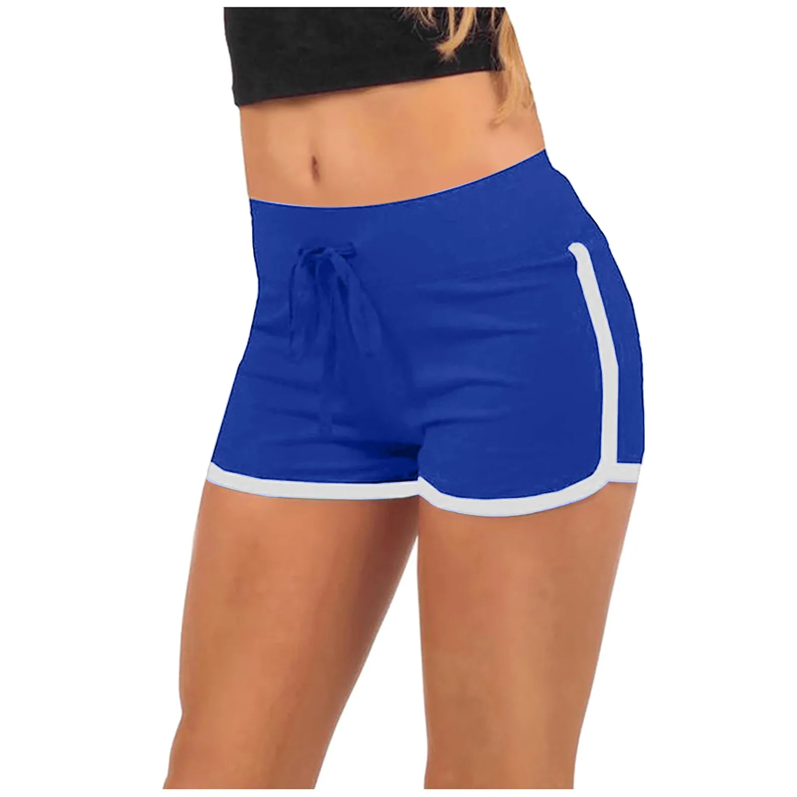 New Summer Women Low Waist Drawstring Skinny Shorts Casual Female Loose Fit Blue Striped Print Sports Running Shorts 2021
New Summer Women Low Waist Drawstring Skinny Shorts Casual Female Loose Fit Blue Striped Print Sports Running Shorts 2021
