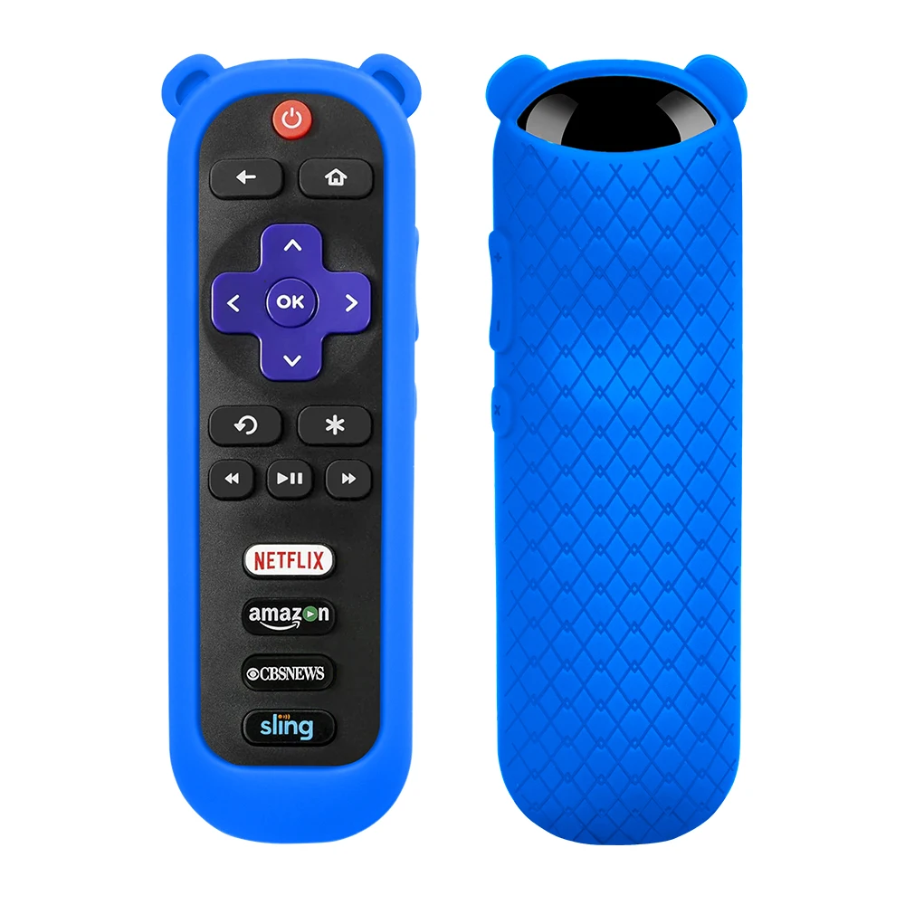 Protective case for TCL Roku TV steaming remote stick 3600R Silicone cover with Panda Ears Shockproof Remote Controller Skin
Protective case for TCL Roku TV steaming remote stick 3600R Silicone cover with Panda Ears Shockproof Remote Controller Skin