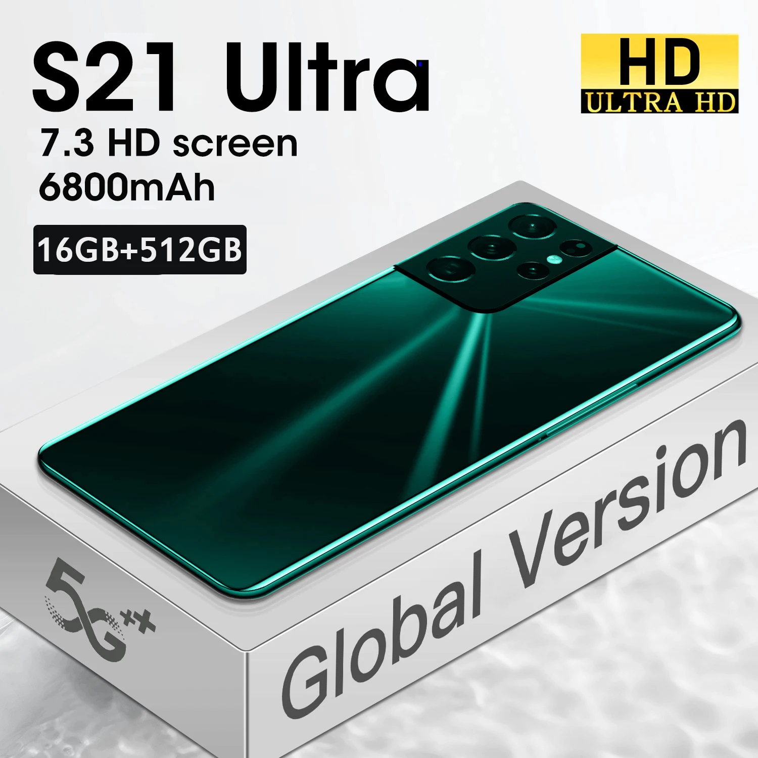 Global Version S21 Ultra Smartphones 7.3 HD Inch 4G 5G Mobile Phones 16GB+512GB Cellphones Celular Android 6800mAh Smart Phone
Global Version S21 Ultra Smartphones 7.3 HD Inch 4G 5G Mobile Phones 16GB+512GB Cellphones Celular Android 6800mAh Smart Phone