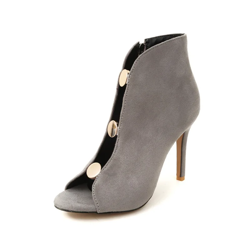 Summer New Women's Shoes Metal High-Heeled Large Size Suede High-Top Shoes Fashion All-Match Large Size Shoes
Summer New Women's Shoes Metal High-Heeled Large Size Suede High-Top Shoes Fashion All-Match Large Size Shoes
