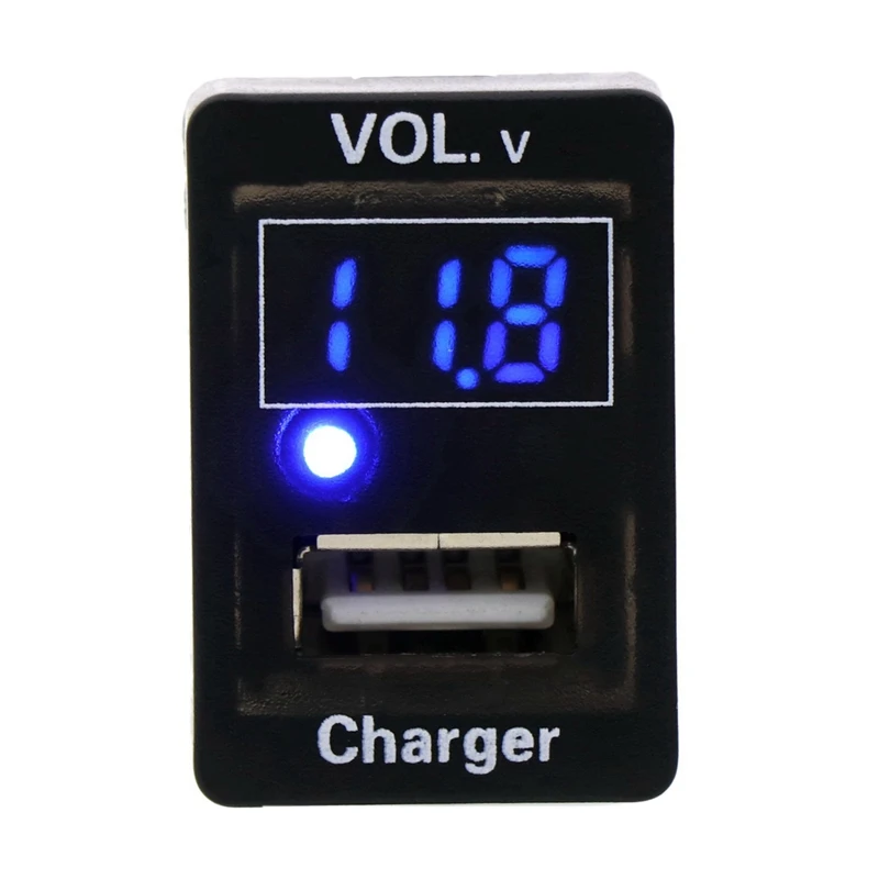 USB Charger DC12V 5V 2.1A Socket Car Led Digital Voltage Display Voltage Meter Battery Monitor for TOYOTA
USB Charger DC12V 5V 2.1A Socket Car Led Digital Voltage Display Voltage Meter Battery Monitor for TOYOTA
