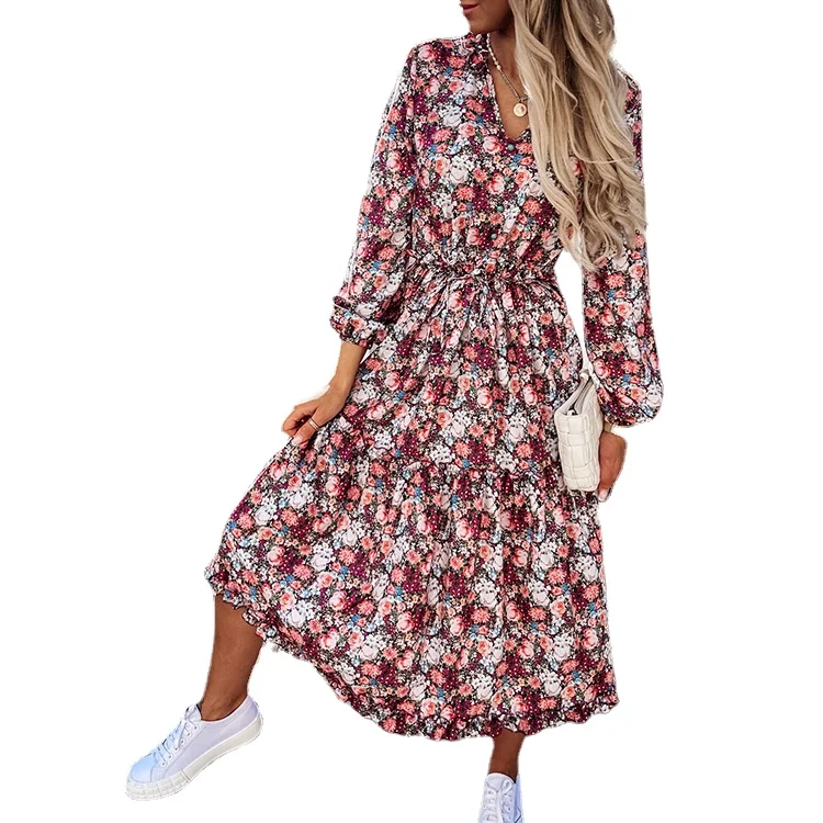 Elegant Spring Autumn Women's Dress 2021 Casual Fashion Floral Print Super Long Dress Fashion Hollow Out Long Vestidos Dress Plu
Elegant Spring Autumn Women's Dress 2021 Casual Fashion Floral Print Super Long Dress Fashion Hollow Out Long Vestidos Dress Plu