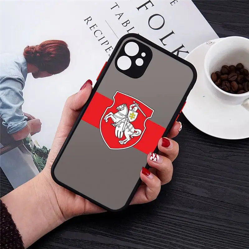 Republic of Belarus National flag Phone Case For iPhone 12 11 Mini Pro XR XS Max 7 8 Plus X Matte transparent cover
Republic of Belarus National flag Phone Case For iPhone 12 11 Mini Pro XR XS Max 7 8 Plus X Matte transparent cover
