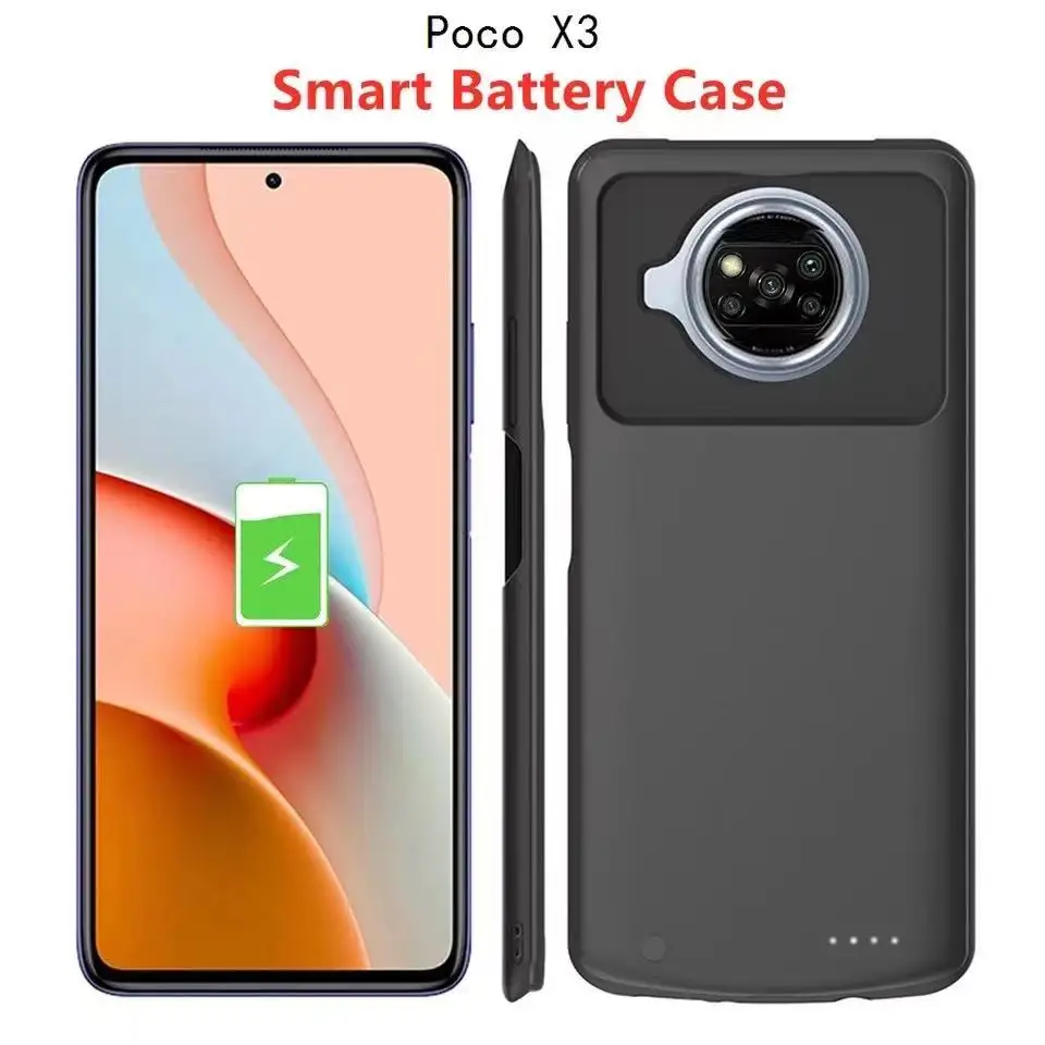 2021 Battery Charger Cases For Xiaomi Poco X3 NFC Power bank Portable Silm Silicone Shockproof External Battery Charging Cover
2021 Battery Charger Cases For Xiaomi Poco X3 NFC Power bank Portable Silm Silicone Shockproof External Battery Charging Cover