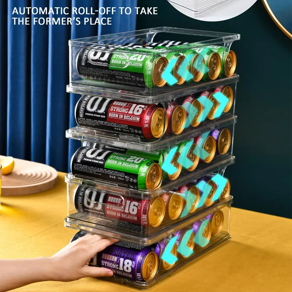 1-Tier Rolling Refrigerator Organizer Bins Soda Can Beverage Bottle Holder For Fridge Kitchen Plastic Storage Rack Container
1-Tier Rolling Refrigerator Organizer Bins Soda Can Beverage Bottle Holder For Fridge Kitchen Plastic Storage Rack Container