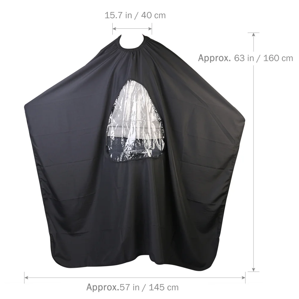 ULTNICE Salon Hair Cutting Cape Hairdressing Gown with Viewing Window (Black)
ULTNICE Salon Hair Cutting Cape Hairdressing Gown with Viewing Window (Black)