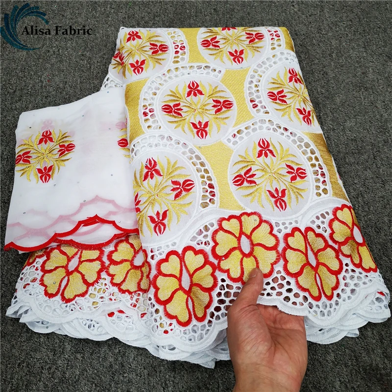 Alisa 2021 Latest French 100% Cotton Lace Punch Embroiderey High Quality African Nigeria Net Lace Fabric 5+2Yards/Lot For Dress
Alisa 2021 Latest French 100% Cotton Lace Punch Embroiderey High Quality African Nigeria Net Lace Fabric 5+2Yards/Lot For Dress