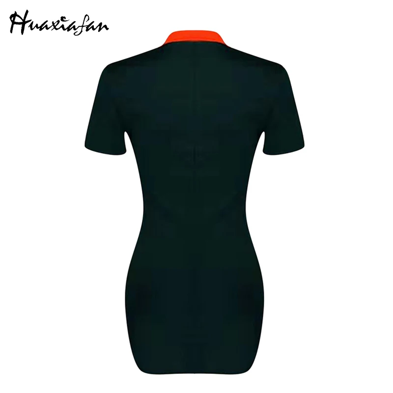 Huaxiafan Mini Dress Women Stretch Polo Neck Patchwork Zipper Casual Lady Sexy Summer Party Bodycon Short Plus Dress Female 2021
Huaxiafan Mini Dress Women Stretch Polo Neck Patchwork Zipper Casual Lady Sexy Summer Party Bodycon Short Plus Dress Female 2021
