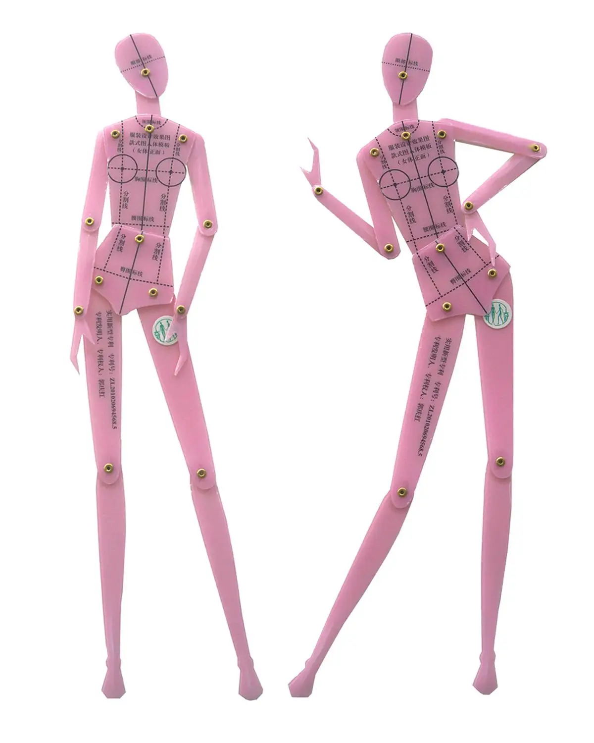 Fashion Drawing Ruler Garment Design of Human Body Dynamic Hand Drawing Template Ruler Women Effect Drawing Style Rotating Joint
Fashion Drawing Ruler Garment Design of Human Body Dynamic Hand Drawing Template Ruler Women Effect Drawing Style Rotating Joint