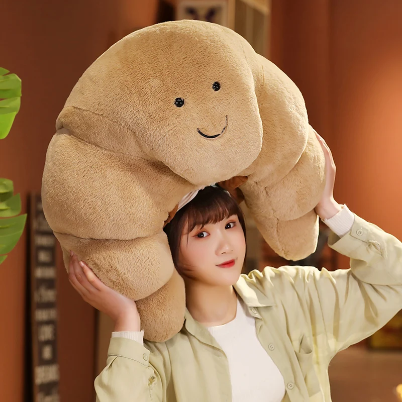 High Quality 70cm Lovely Smile Croissant Pillow Lovely Dolls Stuffed Soft Bread Cushion For Kids Girls Birthday Valentine Gifts
High Quality 70cm Lovely Smile Croissant Pillow Lovely Dolls Stuffed Soft Bread Cushion For Kids Girls Birthday Valentine Gifts