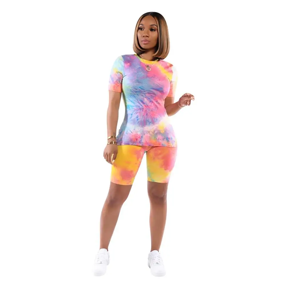 Adogirl 2020 New Women Casual Two Pieces Set Outfit Short Sleeve Tie-dye Printed Stripes Clubwear Tracksuit Sportswear Set
Adogirl 2020 New Women Casual Two Pieces Set Outfit Short Sleeve Tie-dye Printed Stripes Clubwear Tracksuit Sportswear Set