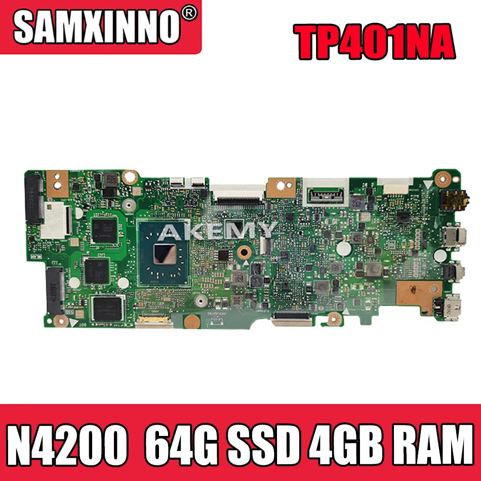 Для For Asus Vivobook Flip TP401NA TP401N материнская плата N4200 64G SSD 4 Гб RAM 60NB0GW0-MB1702
Для For Asus Vivobook Flip TP401NA TP401N материнская плата N4200 64G SSD 4 Гб RAM 60NB0GW0-MB1702