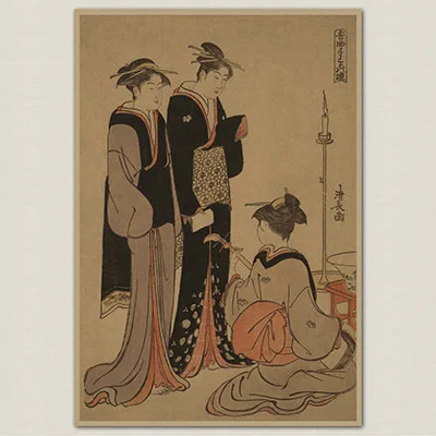 Japanese Style of Ukiyo Painting Maid Vintage Kraft Paper Movie Poster Home Decoration Garage Wall Decor Art Retro Prints
Japanese Style of Ukiyo Painting Maid Vintage Kraft Paper Movie Poster Home Decoration Garage Wall Decor Art Retro Prints