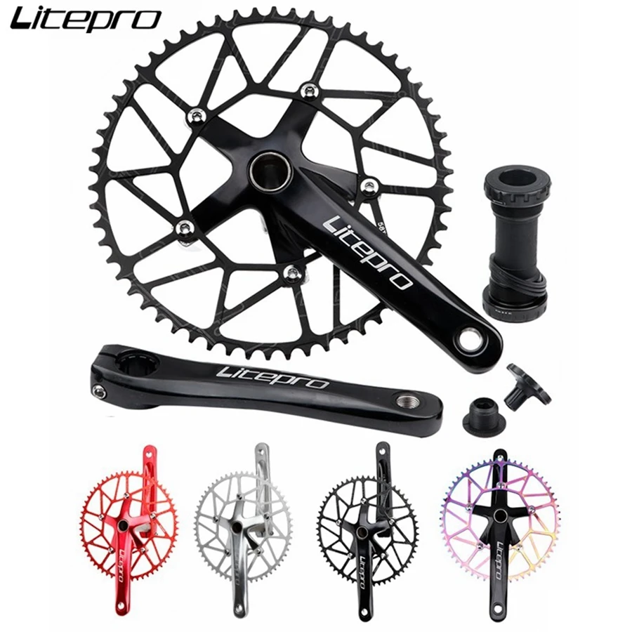Litepro Folding Bike Crankset Bcd 130MM Hollowtech 2 Power Meter Crank integrated Arms Connecting Rods FNHON Bicycle 170 Bmx
Litepro Folding Bike Crankset Bcd 130MM Hollowtech 2 Power Meter Crank integrated Arms Connecting Rods FNHON Bicycle 170 Bmx