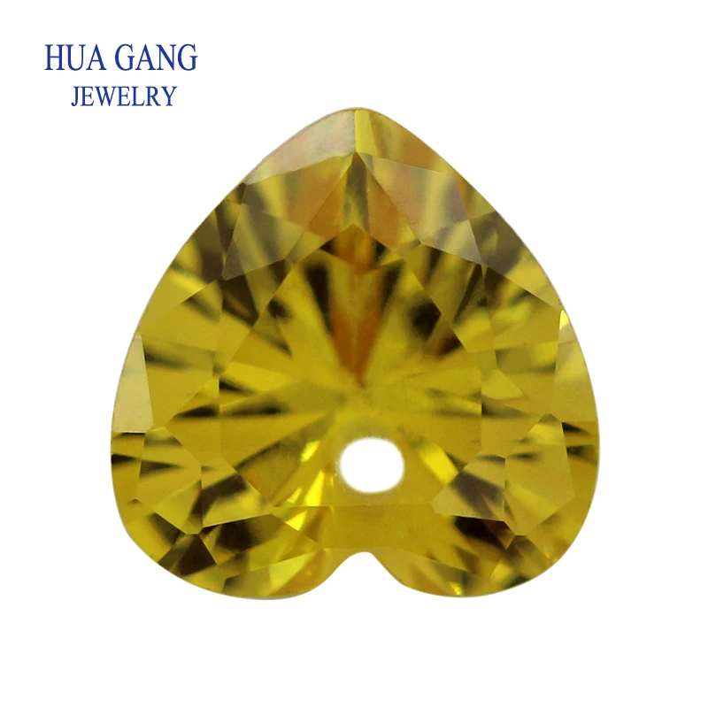 Yellow Loose CZ With Hole AAAAA Heart Shape Cubic Zirconia Stone Loose For DIY Jewelry Making Zircon4x4~12x12mm High Quality
Yellow Loose CZ With Hole AAAAA Heart Shape Cubic Zirconia Stone Loose For DIY Jewelry Making Zircon4x4~12x12mm High Quality