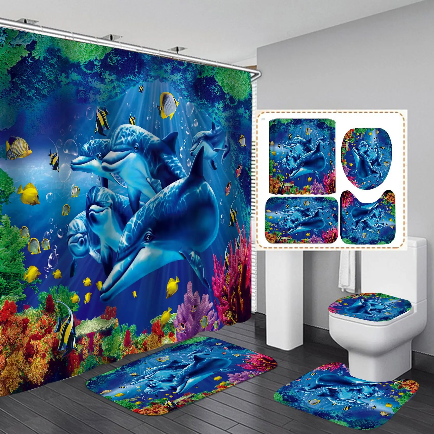 Waterproof Shower Curtains BathroomNon-Slip Rug Toilet Lid Cover Bath Mat Cortina de ducha impermeableRideau de douche toilette
Waterproof Shower Curtains BathroomNon-Slip Rug Toilet Lid Cover Bath Mat Cortina de ducha impermeableRideau de douche toilette