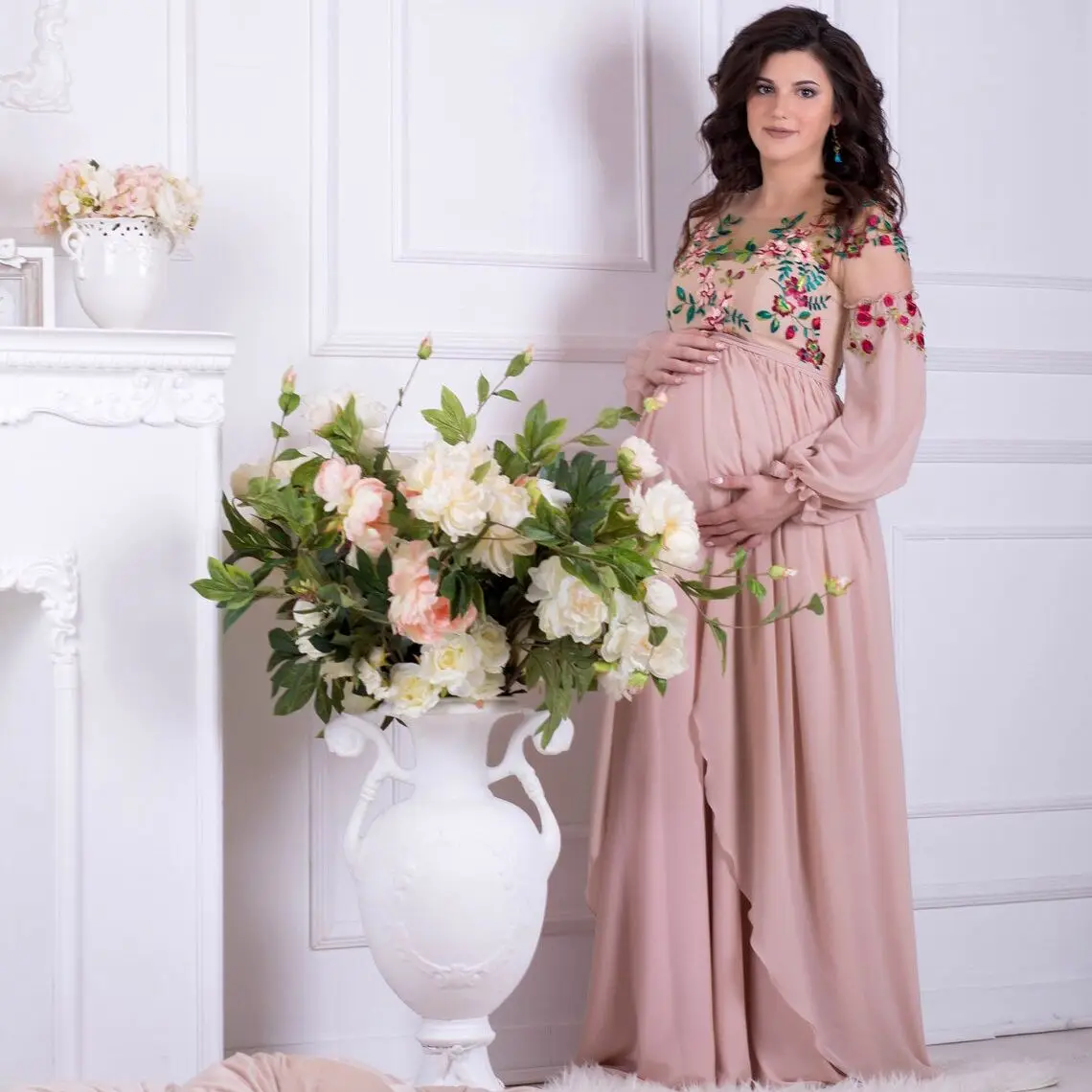 Floral Chiffon Long Dress For Phootshoot Custom Blush Maternity Dress Elven Dress Unigue Lace-Up Corset Formal Dress Floral Gown
Floral Chiffon Long Dress For Phootshoot Custom Blush Maternity Dress Elven Dress Unigue Lace-Up Corset Formal Dress Floral Gown