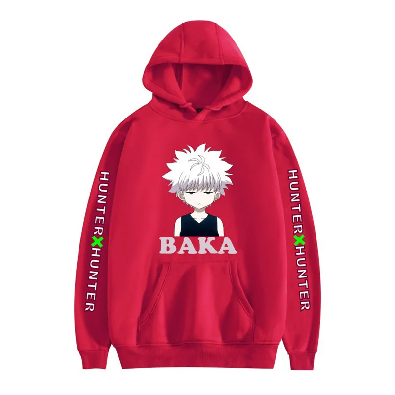 Hunter X Hunter Hoodies Killua Zoldyck Baka Classic Comic O-Neck Long Sleeves Classic Anime Japan Sweatshirts Women Clothing
Hunter X Hunter Hoodies Killua Zoldyck Baka Classic Comic O-Neck Long Sleeves Classic Anime Japan Sweatshirts Women Clothing