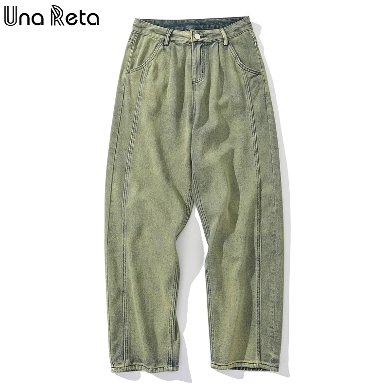 Una Reta Green Mens Pants New Hip Hop Straight Washed Denim Trousers Loose Streetwear Solid Jeans for Men
Una Reta Green Mens Pants New Hip Hop Straight Washed Denim Trousers Loose Streetwear Solid Jeans for Men