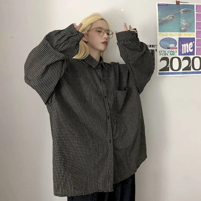 Женская винтажная Блузка в клетку, рубашка в гонконгском стиле с длинным рукавом и пуговицами, модная одежда в стиле Харадзюку, корейские то...
Женская винтажная Блузка в клетку, рубашка в гонконгском стиле с длинным рукавом и пуговицами, модная одежда в стиле Харадзюку, корейские то...
