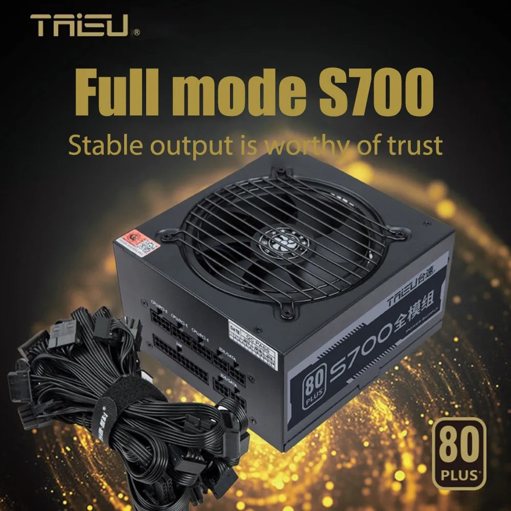 TAISU S700 ATX-500W Pc Switching Power Supply 80Plus Desktop Computer Part High Quality Full Module Computer Power Supply 24P
TAISU S700 ATX-500W Pc Switching Power Supply 80Plus Desktop Computer Part High Quality Full Module Computer Power Supply 24P